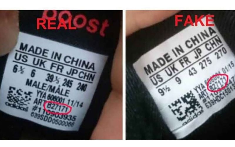 Check Adidas chính hãng thông qua chi tiết sản phẩm
